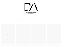 Tablet Screenshot of doublesixarchitecte.com